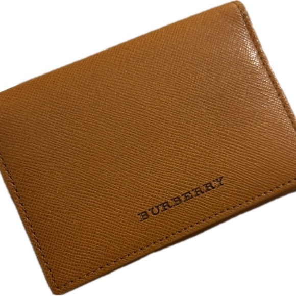 Burberry Tan Leather Card Holder - Picture 4 of 9
